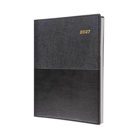 2027 Collins Debden Diary - Vanessa A4 Day to Page, Soft PU Cover