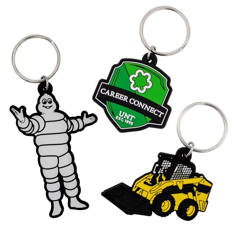 Custom Shape PVC Keyring