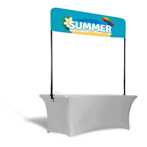 6ft Table Top Fabric Display (Frame + Print)
