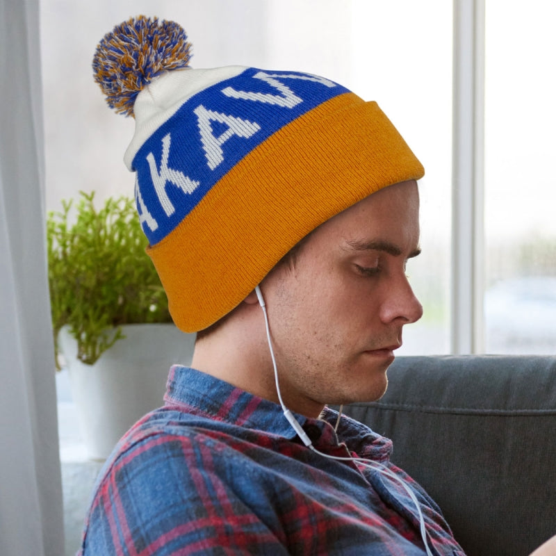 Custom Knitted Beanie with PomPom