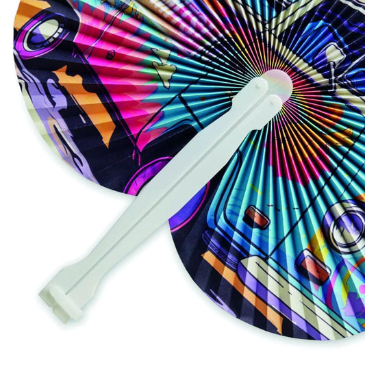 Round Paper Hand Fans