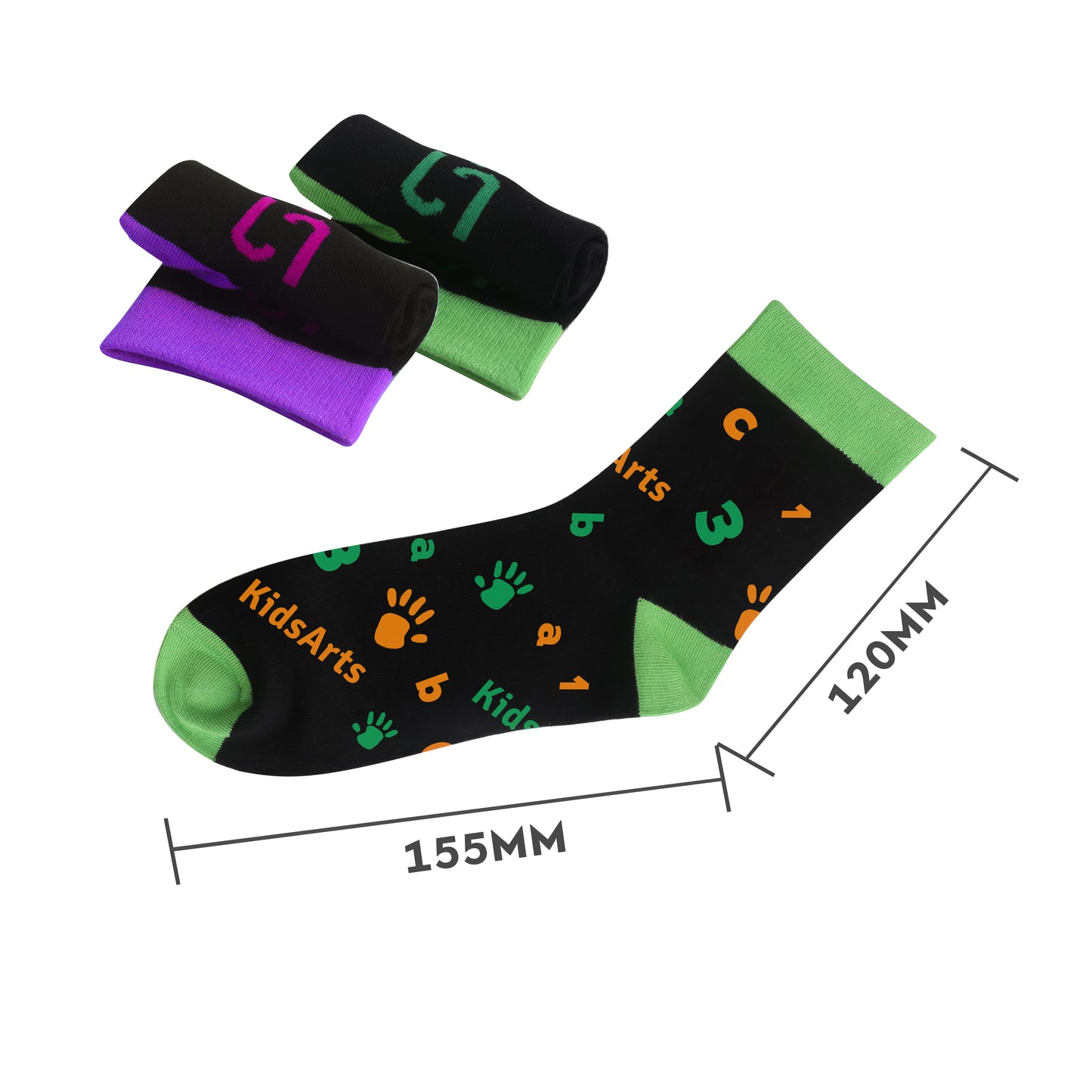 Crew Kids Custom Pattern Woven Bamboo Socks