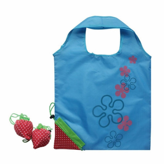 Strawberry Foldaway Shopping RPET Bag