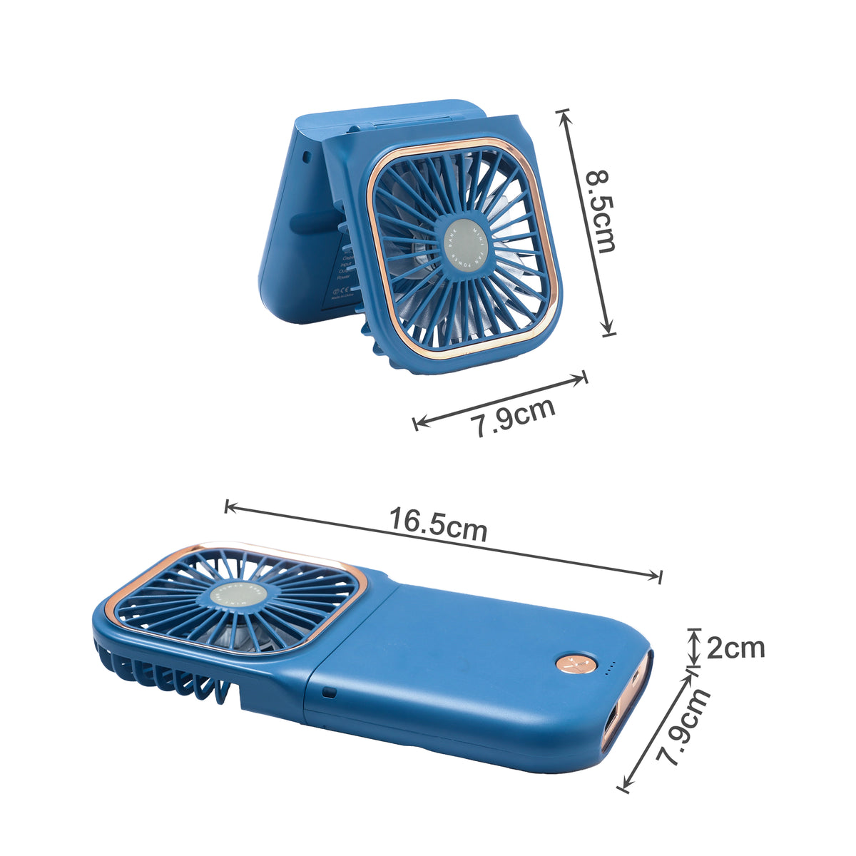 Folding Neck Fan With Phone Stand