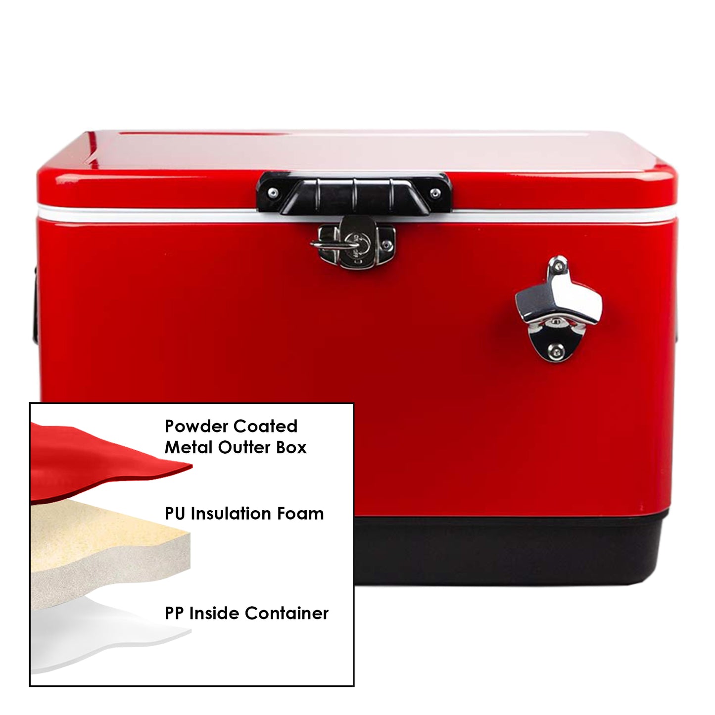 Tuscon Metal Ice Cooler Box 30L