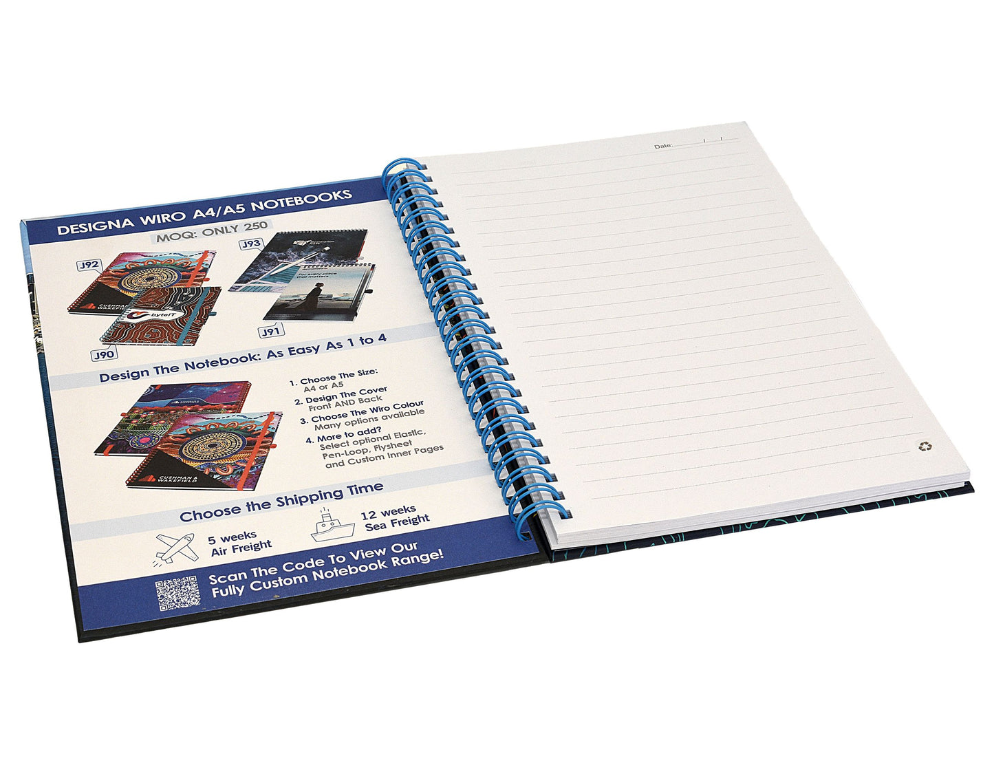 Designa Wiro A5 Side Bound Notebook