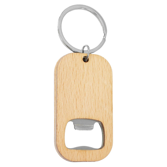 Bamboo Bar Bottle Opener Key Ring