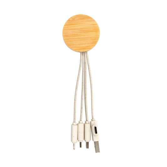 Sprite Round Bamboo Charging Cable