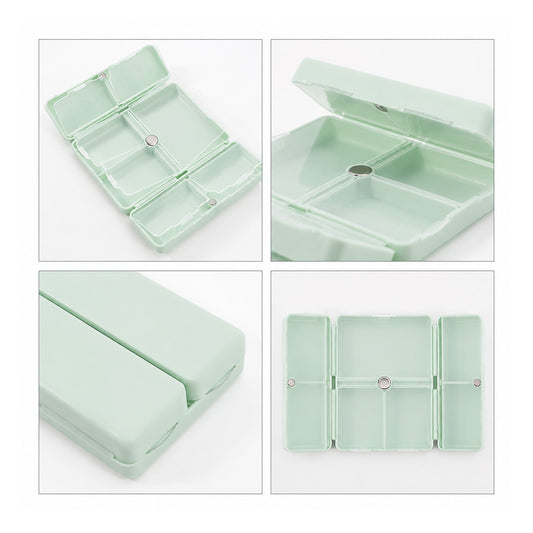 Folding 7 Compartment Pills Box