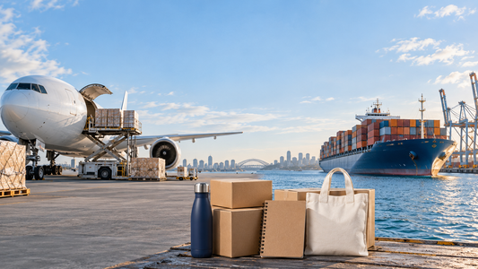 Air Freight vs Sea Freight for Custom Promotional Products