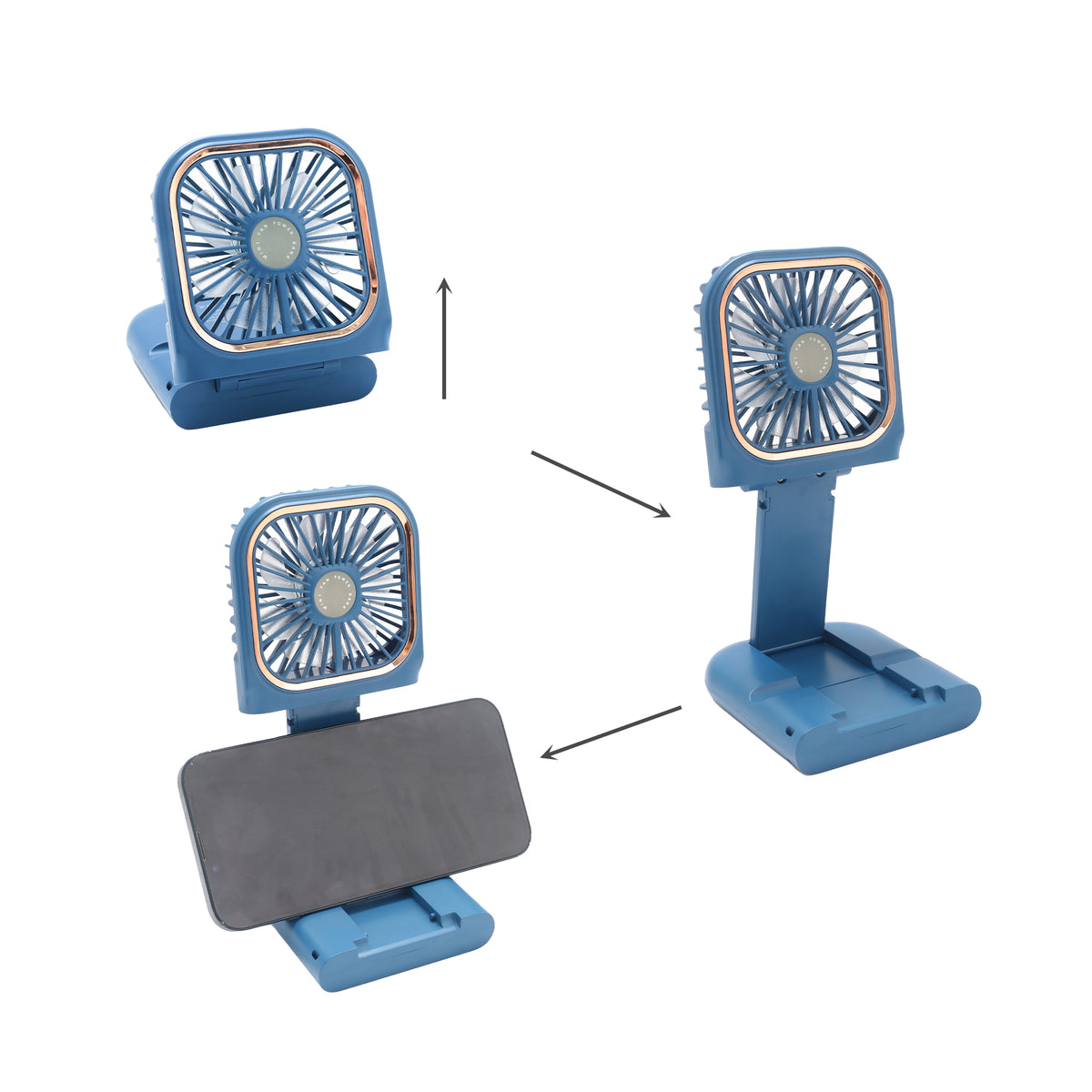 Folding Neck Fan With Phone Stand