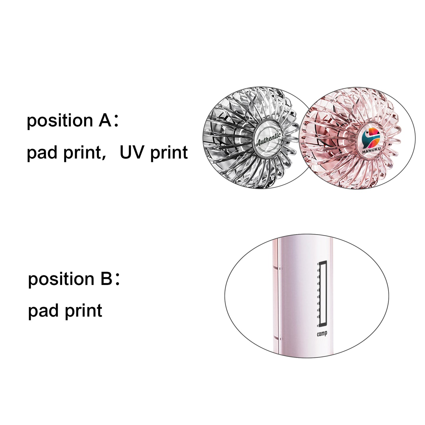 Transparent Fan with LED Light