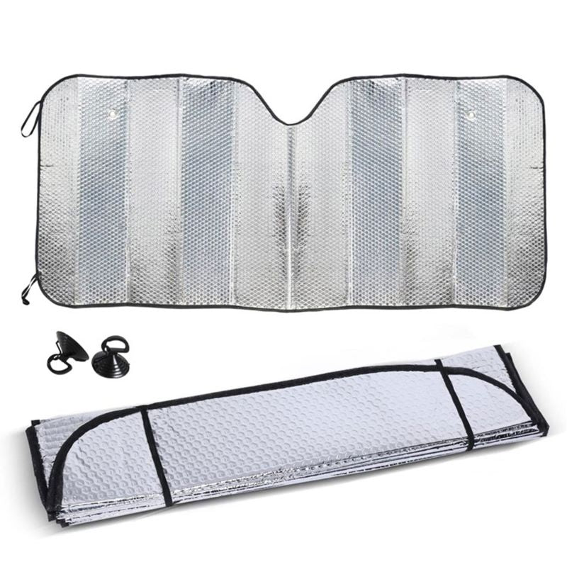 Concertina Metallic Car Sun Shade