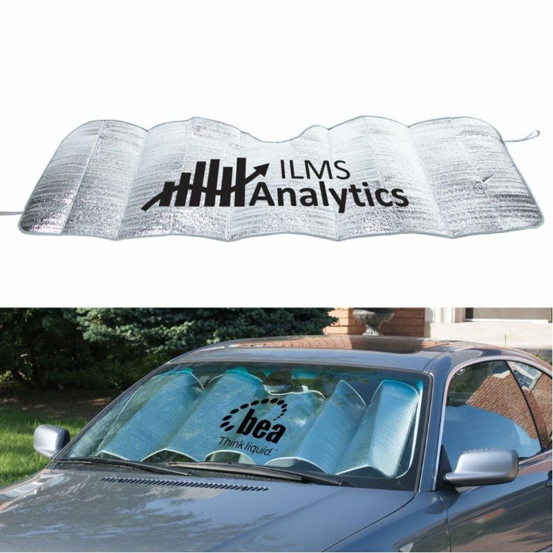 Concertina Metallic Car Sun Shade