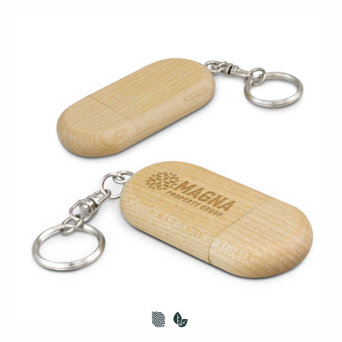 Branded Maple Wood USB Flash Drive 4GB | Wooden USB – Campbell ID