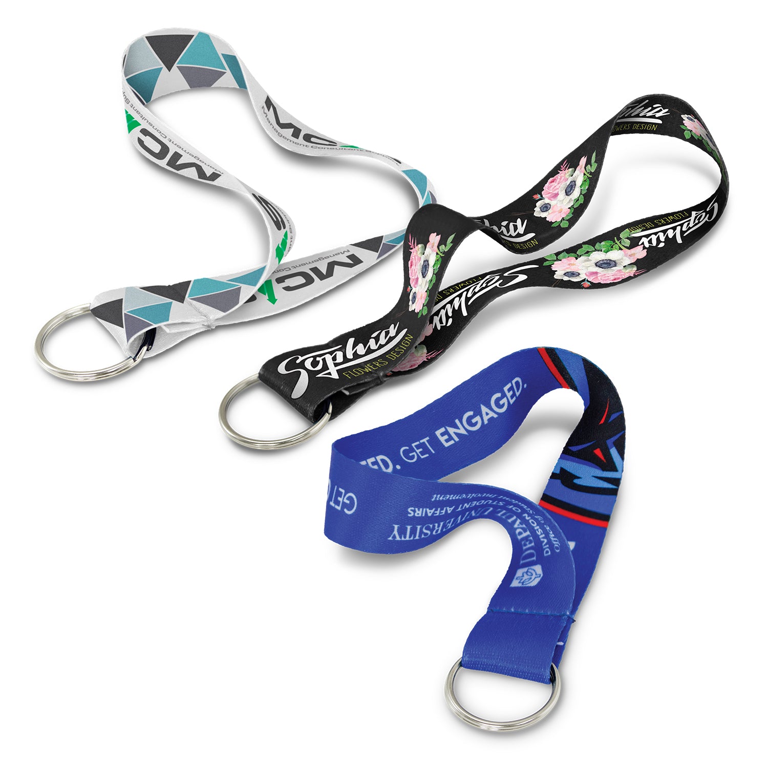Branded Polyester Loop Keyring | Custom Strap Keyring – Campbell ID