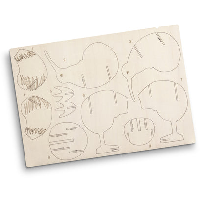 BRANDCRAFT Kiwi Wooden Model