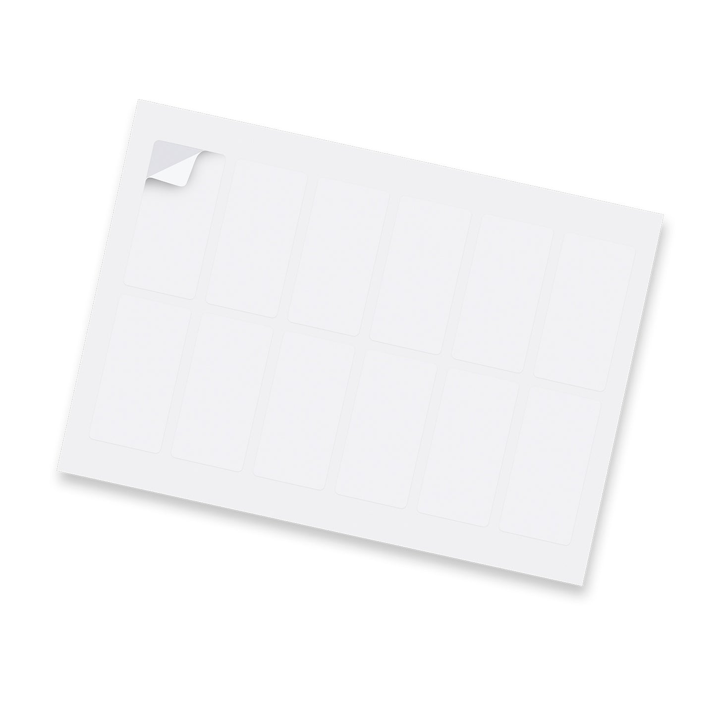 Sticker Sheet 40 x 80mm Rectangle - Matte