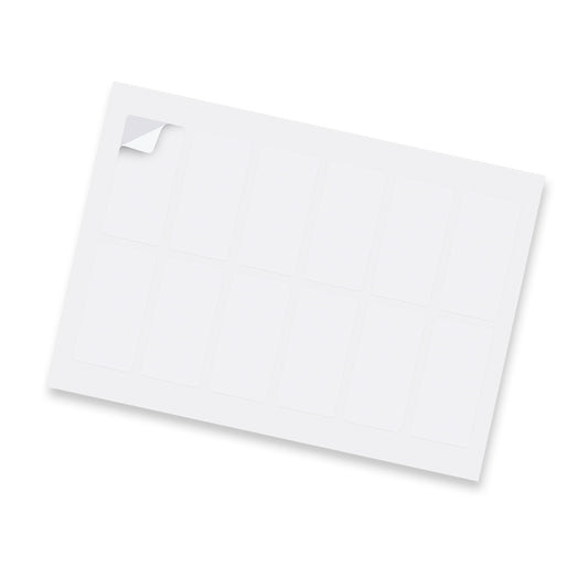 Sticker Sheet 40 x 80mm Rectangle - Matte