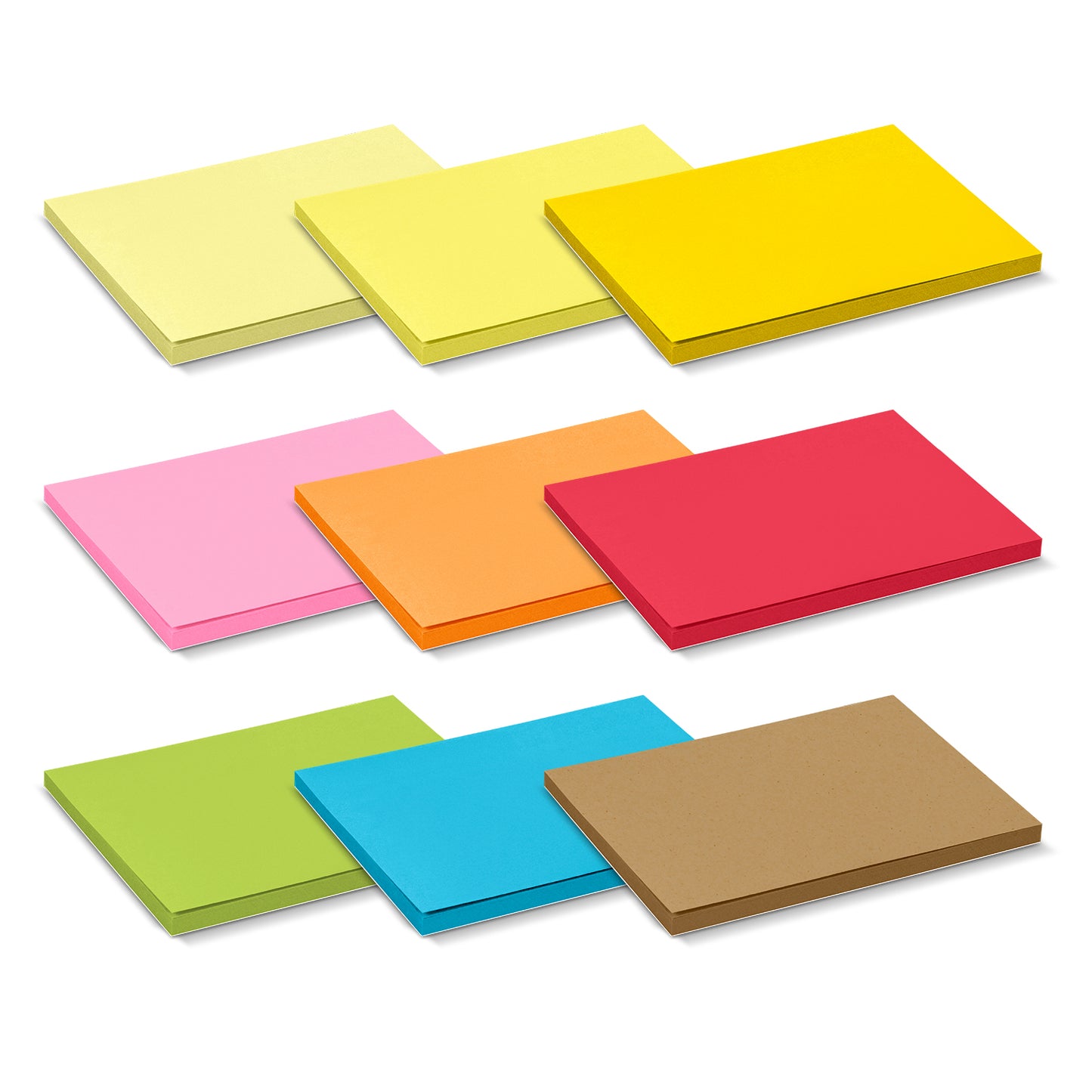 Coloured Sticky Pad 100 × 75mm – 50 Sheets