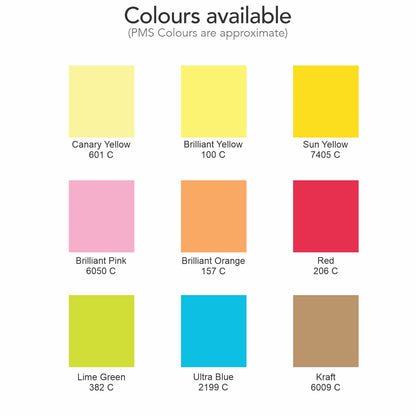 Coloured Sticky Pad 70 x 75mm - 25 Sheets