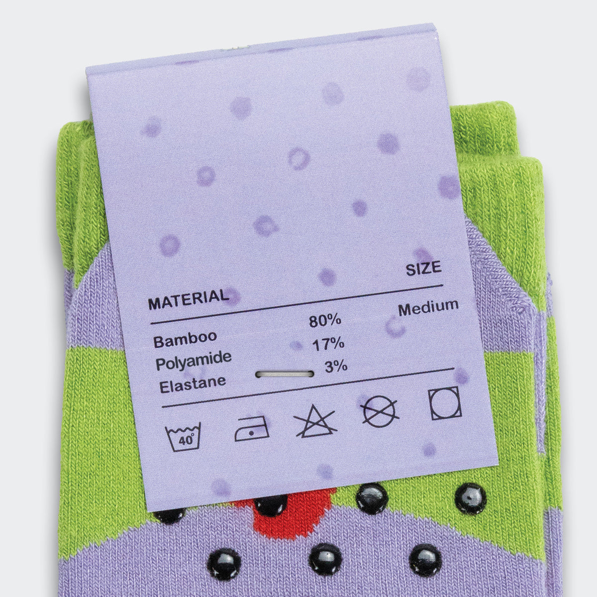 Pixel Knitted Bamboo Grip Socks
