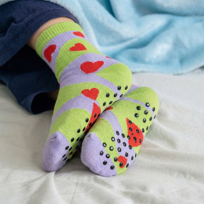 Pixel Knitted Bamboo Grip Socks