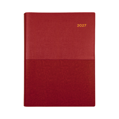 2027 Collins Debden Diary - Vanessa A4 Day to Page, Soft PU Cover