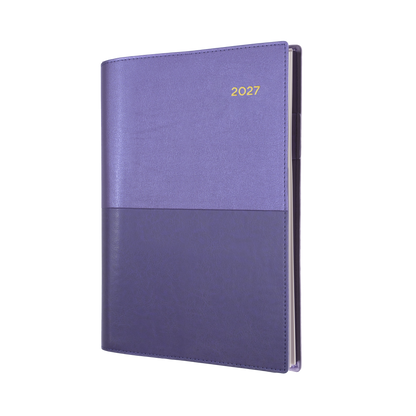 2027 Collins Debden Diary - Vanessa A4 Day to Page, Soft PU Cover