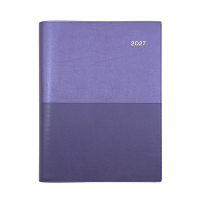 2027 Collins Debden Diary - Vanessa A4 Day to Page, Soft PU Cover