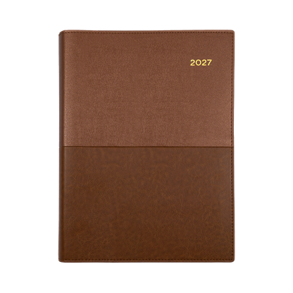 2027 Collins Debden Diary - Vanessa A4 Day to Page, Soft PU Cover