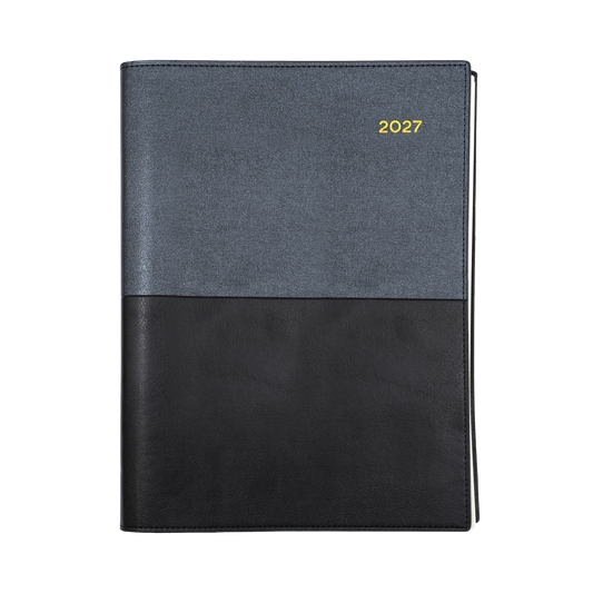 2027 Collins Debden Diary - Vanessa A4 Day to Page, Soft PU Cover