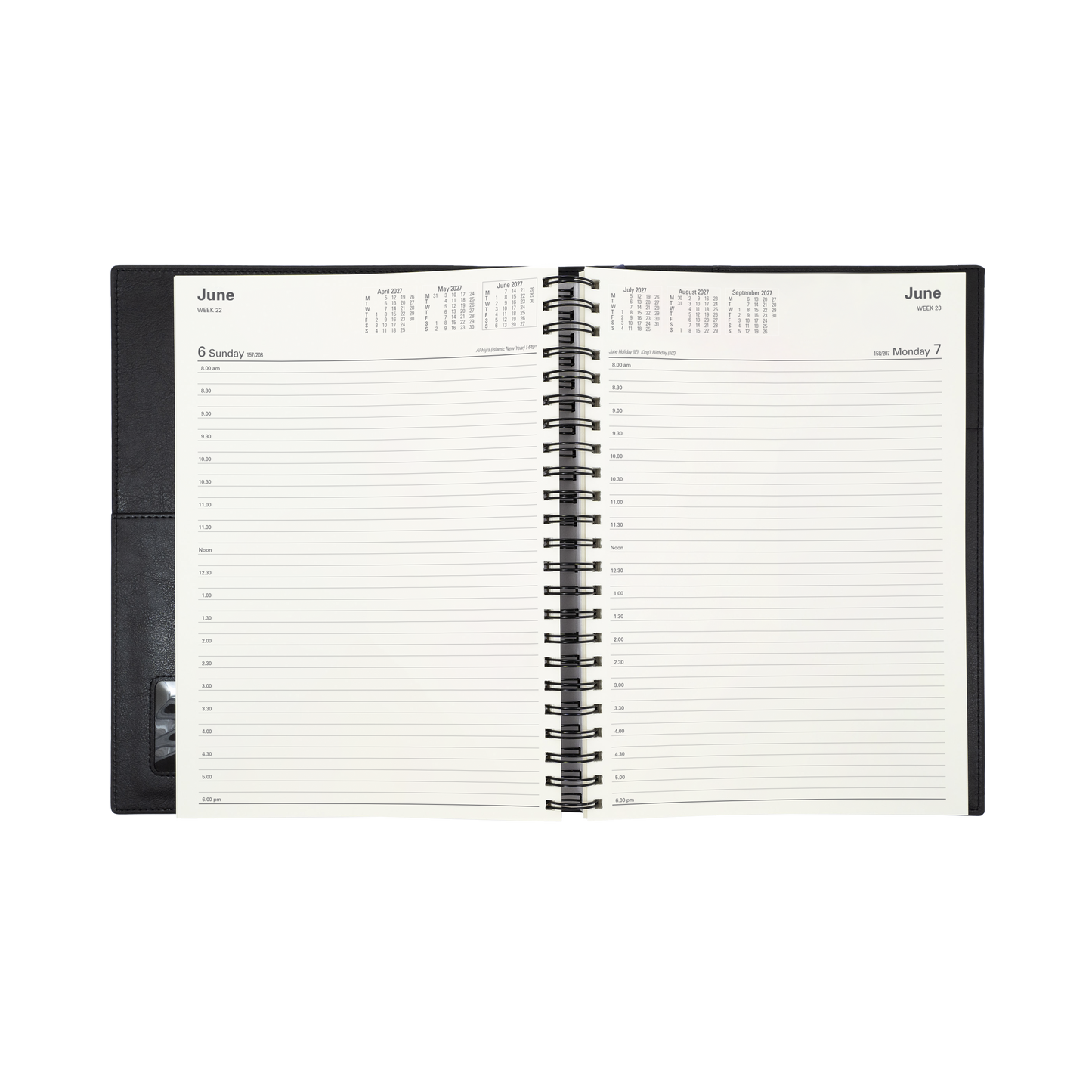 2027 Collins Debden Diary - Vanessa A4 Day to Page, Soft PU Cover