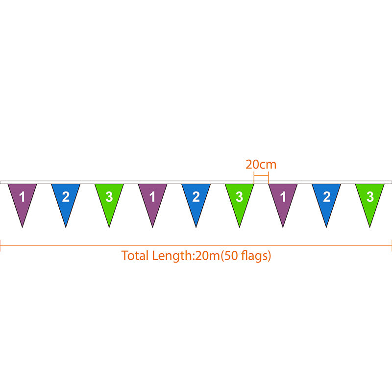 Custom PVC Pennant String Flags