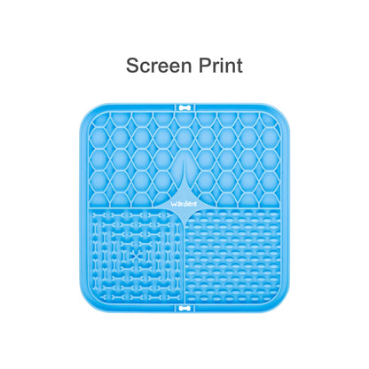 3-Section Dog Enrichment Lick Mat - 15.5 x 15.5 cm