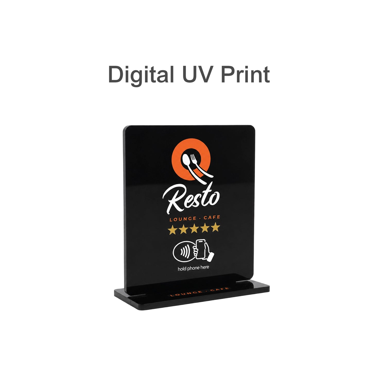 NFC Acrylic Menu Stand