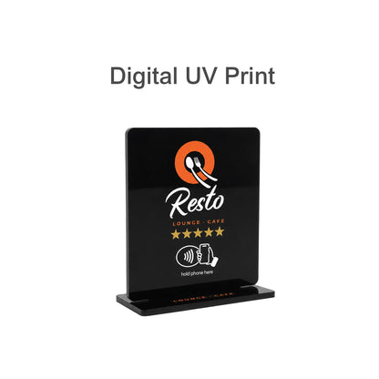 NFC Acrylic Menu Stand