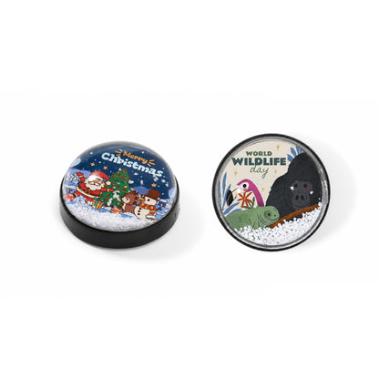 Snow Globe Fridge Magnet