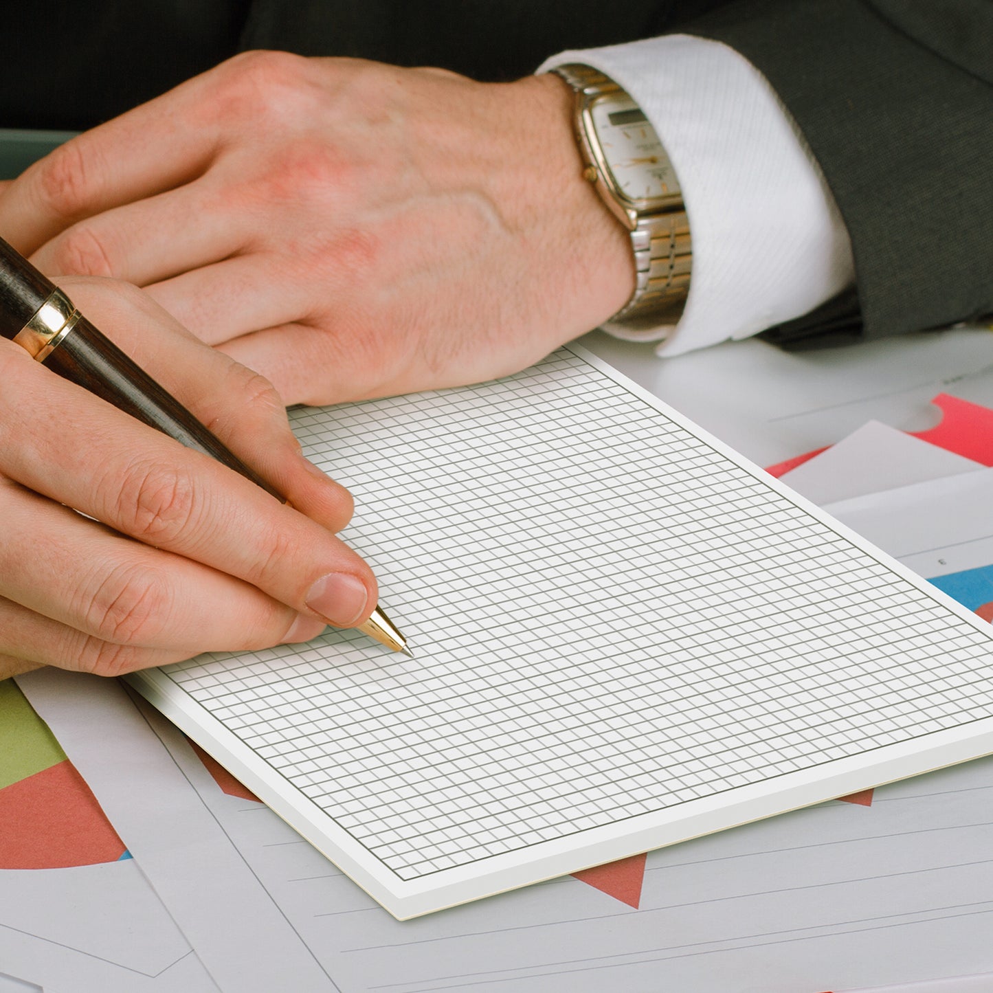 Unbranded Graph Note Pad - A4