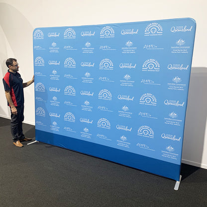 10ft Straight Tube Fabric Stand (Frame + Print)