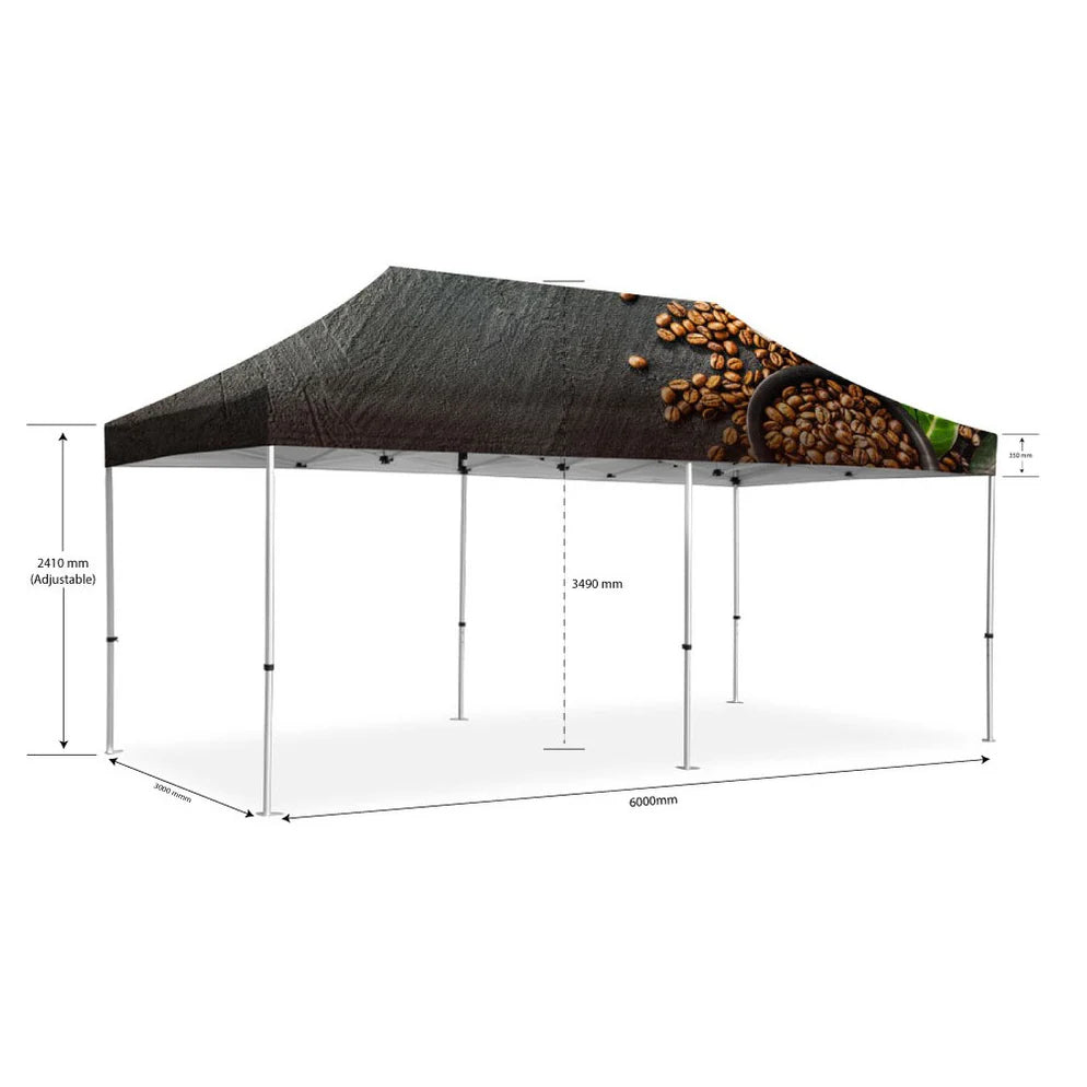 Printed Marquee 3x6m - Top & Frame