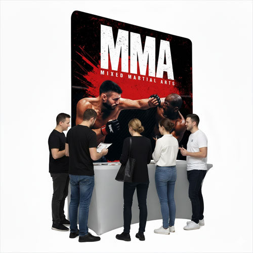 6ft Table Top Fabric Display (Frame + Print)