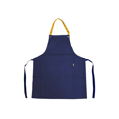 Poly-Cotton Canvas Full Bib Apron With Colour Neck Strap