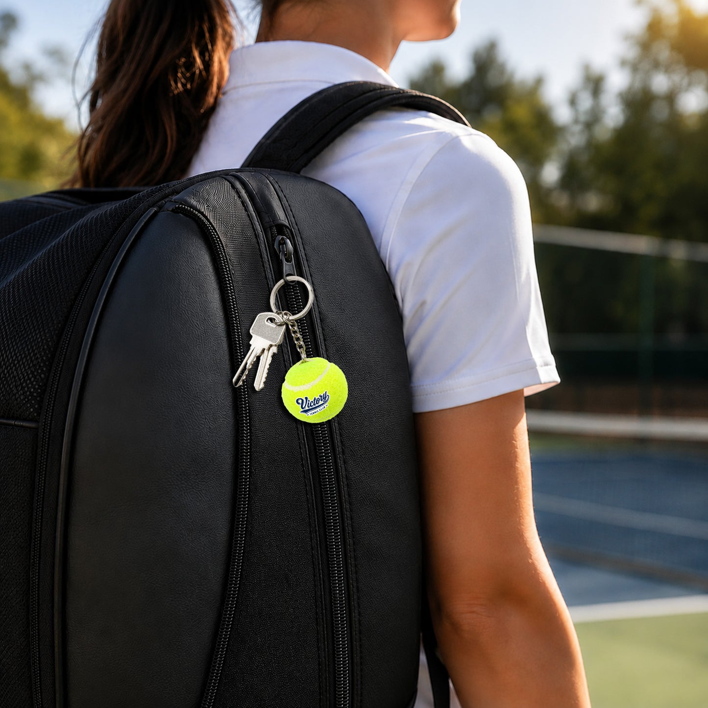Tennis Ball Keyring