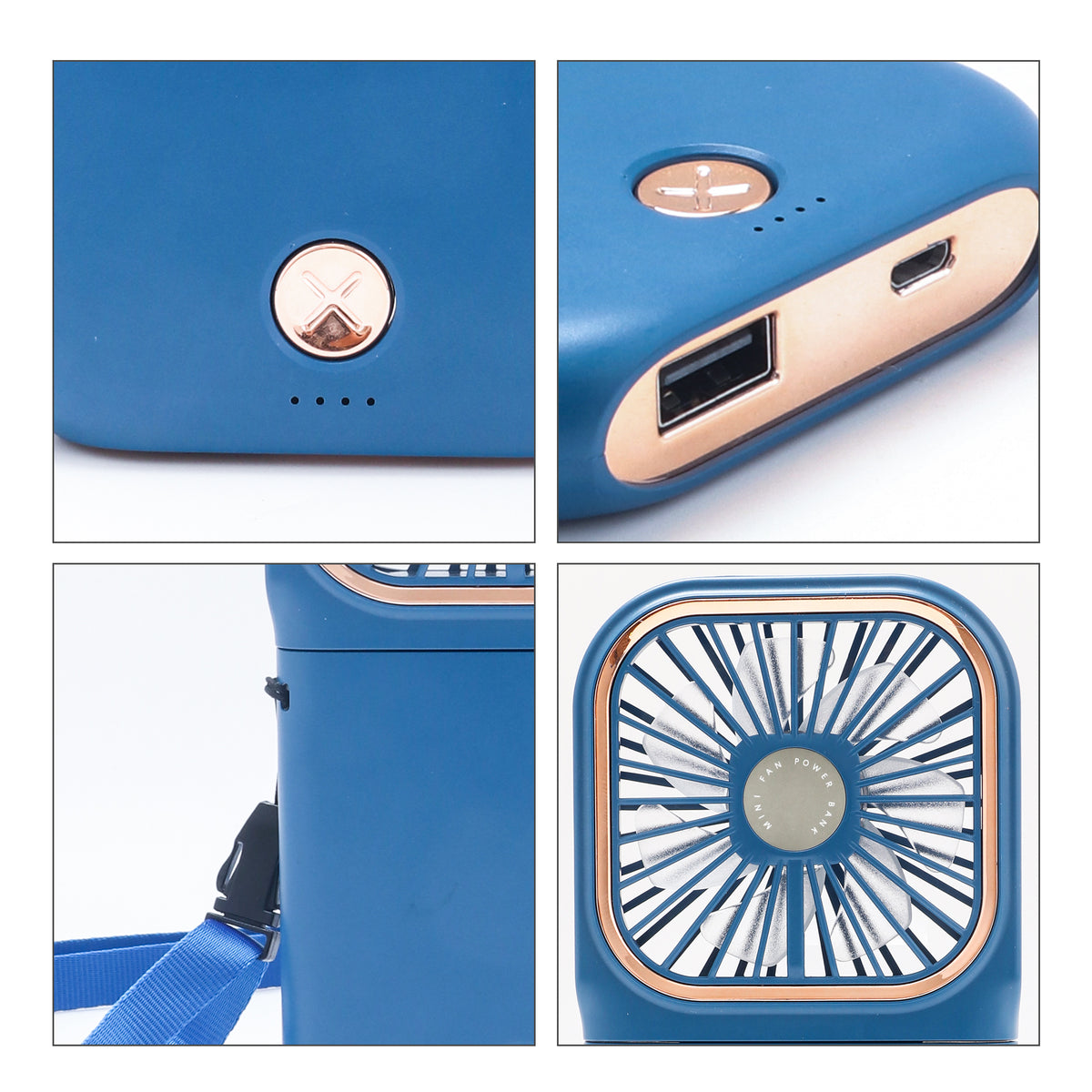 Folding Neck Fan With Phone Stand