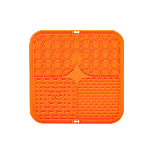 3-Section Dog Enrichment Lick Mat - 15.5 x 15.5 cm