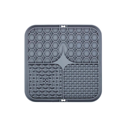 3-Section Dog Enrichment Lick Mat - 15.5 x 15.5 cm