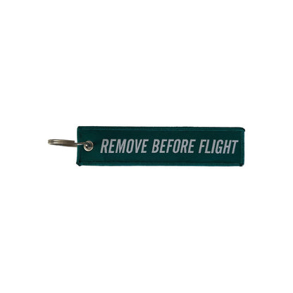 Logo Branded Remove Before Flight Key Chain