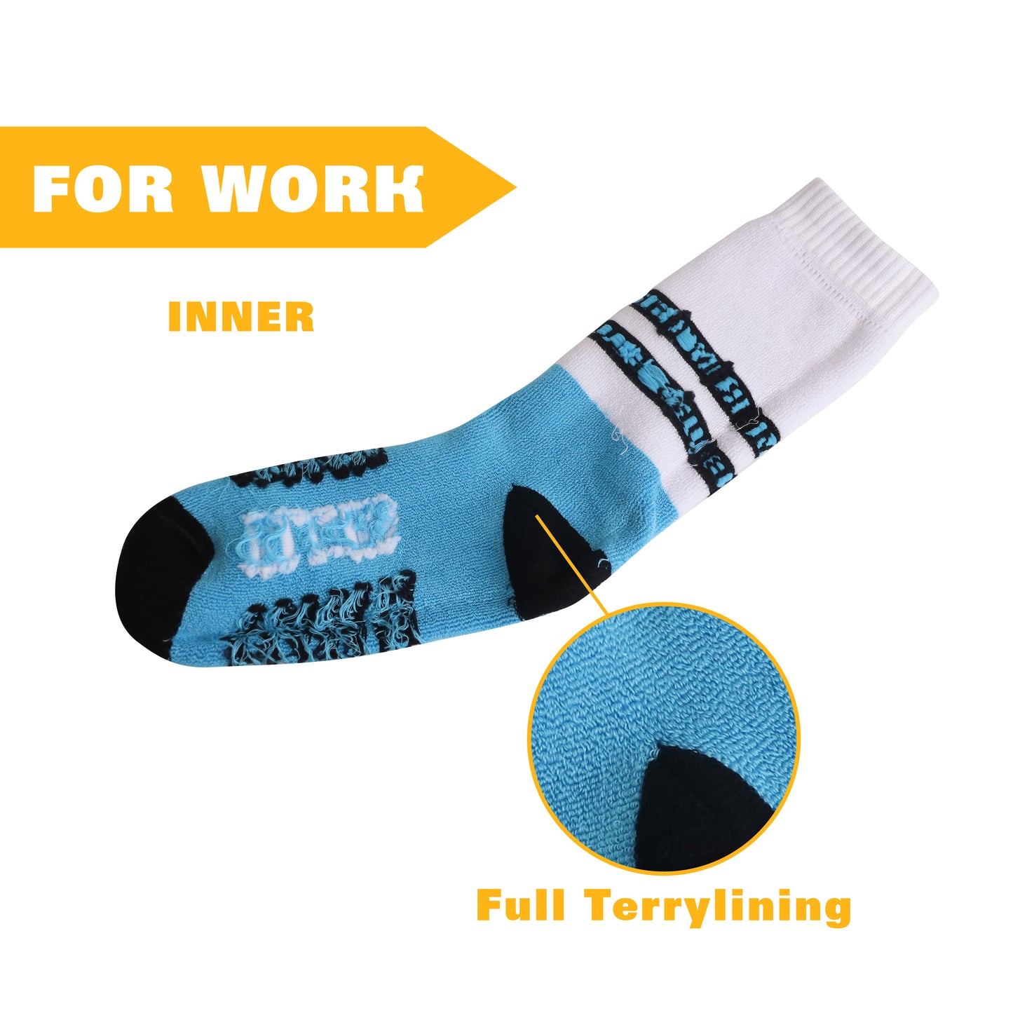 Crew Woven Bamboo Work Socks