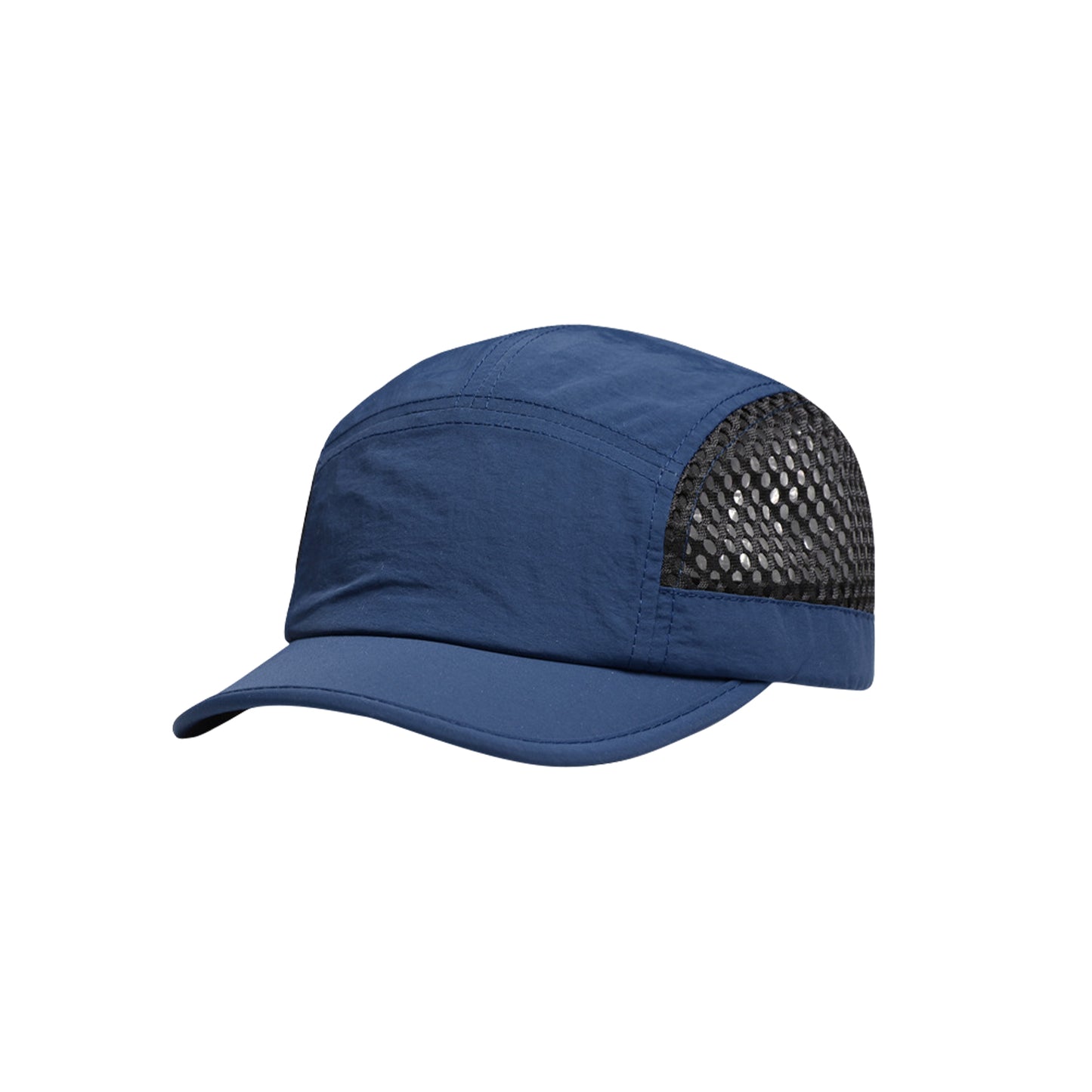 5 Panel Short Brimmed Mesh Running Cap